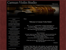 Tablet Screenshot of carmanviolinlessons.com